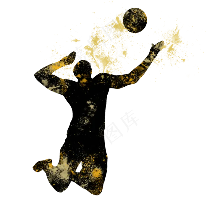 开学季排球社团招新剪影,免抠元素(2000X2000(DPI:300))psd模版下载