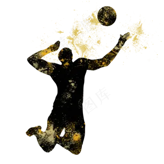 开学季排球社团招新剪影,免抠元素