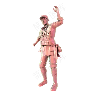 多边形烈士png图