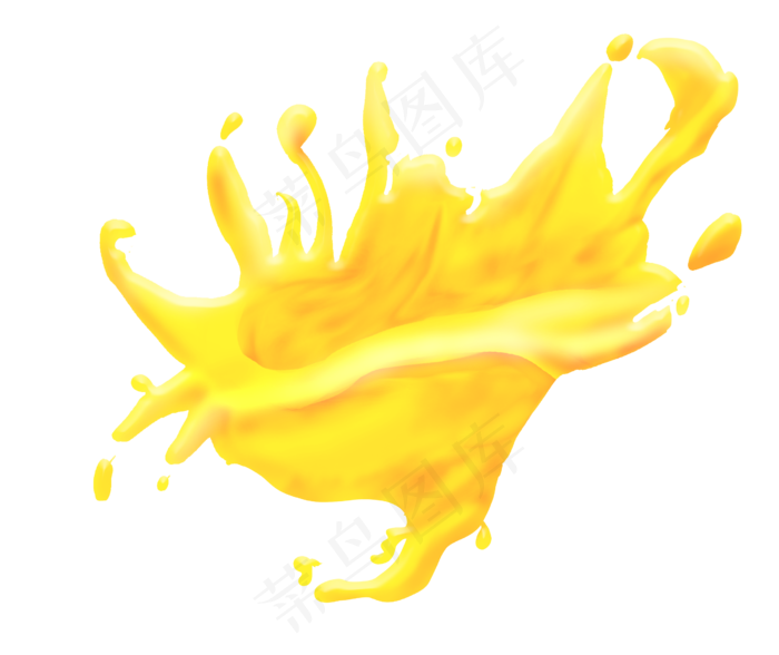 果汁洒水效果插画,免抠元素