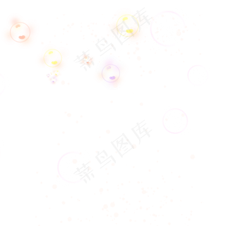 浪漫漂浮的泡泡气泡,免抠元素