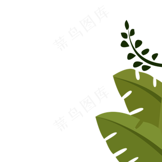 卡通植物绿叶下载