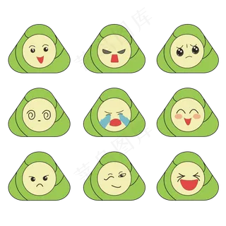 端午节粽子表情元素