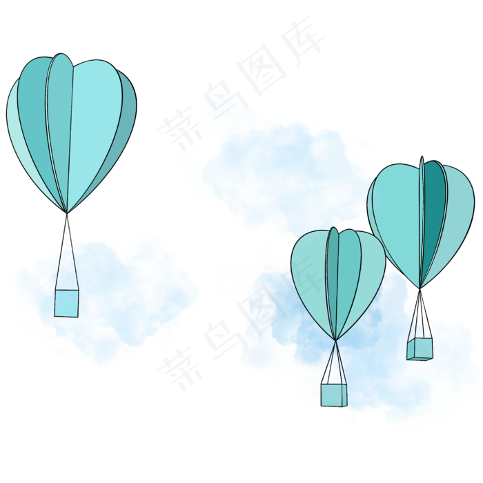 五四青年节热气球(3000X3000(DPI:132))psd模版下载
