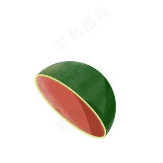 切开的西瓜免抠图