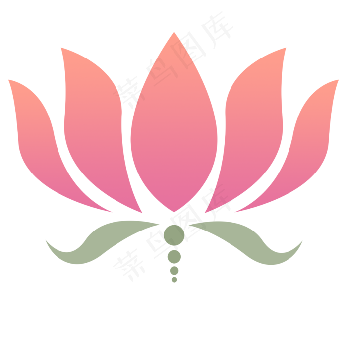 红色荷花花纹(3000X3000(DPI:300))psd模版下载