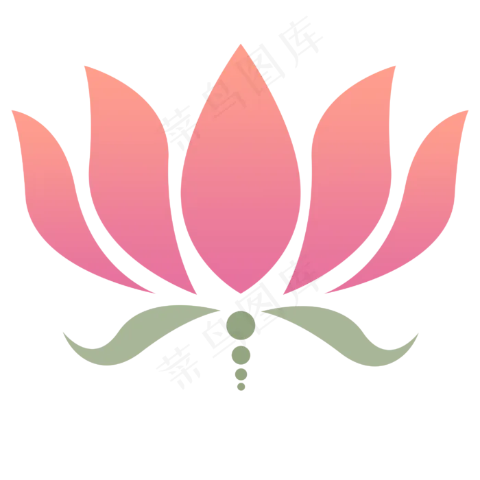 红色荷花花纹(3000X3000(DPI:300))psd模版下载