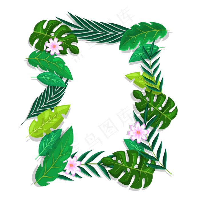 卡通夏至夏天叶子植物免扣素材