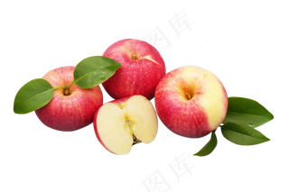 红色新鲜苹果,免抠元素