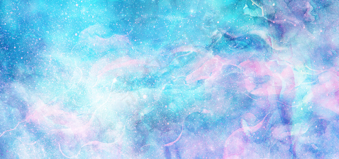 梦幻蓝紫色水彩唯美背景