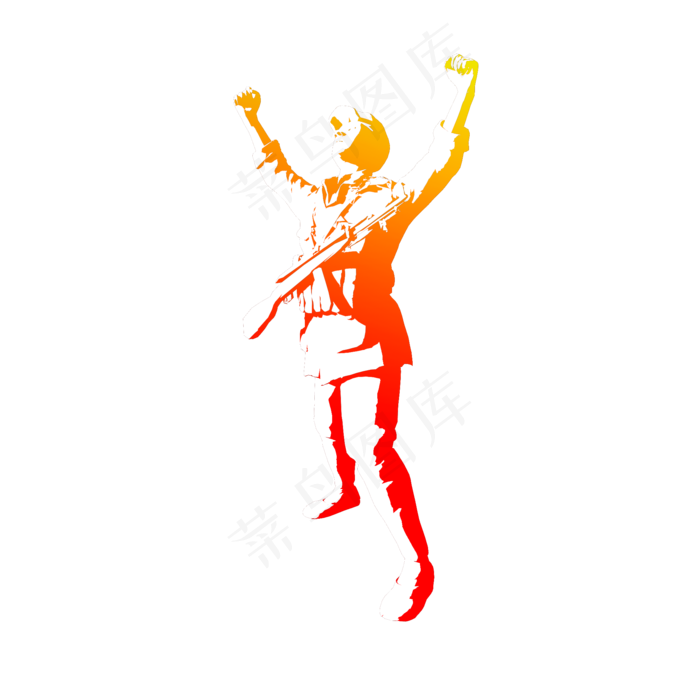 红军人物剪影(2000X2000(DPI:300))psd模版下载