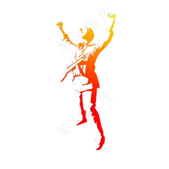 红军人物剪影(2000X2000(DPI:300))psd模版下载