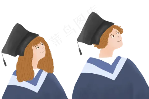 大学毕业季PNG