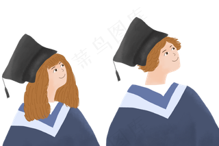 大学毕业季PNG
