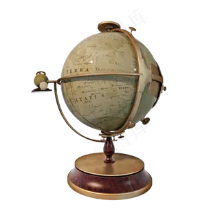 复古地球仪png图,免抠元素