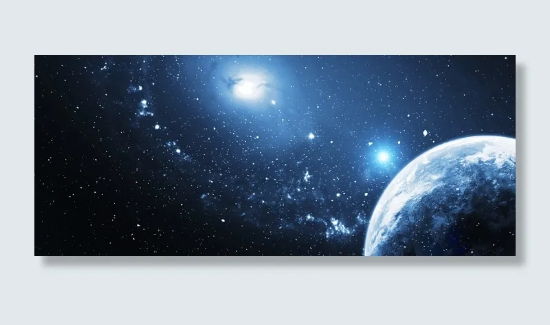 星空宇宙合成banner(1920*800px 	       )psd模版下载