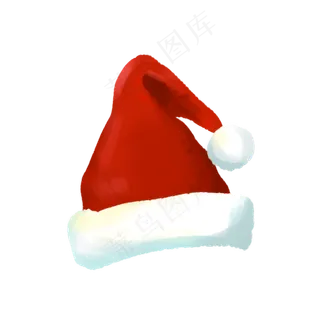 圣诞节红色圣诞帽,免抠元素