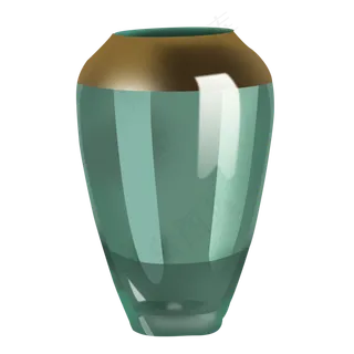 玻璃花瓶手绘png图片,免抠元素