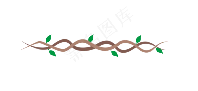 缠绕的树藤装饰图案