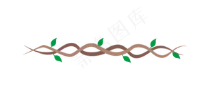 缠绕的树藤装饰图案