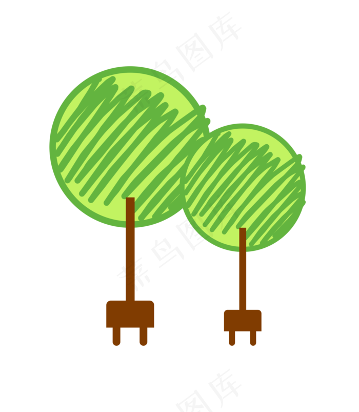植树节树苗手绘(1584X1816(DPI:150))psd模版下载