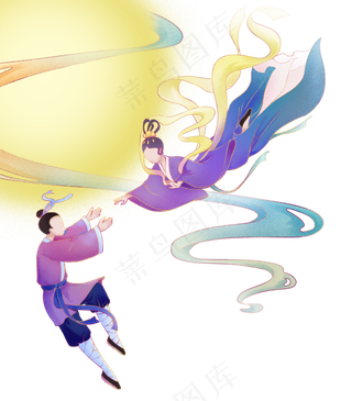 国潮七夕牛郎织女