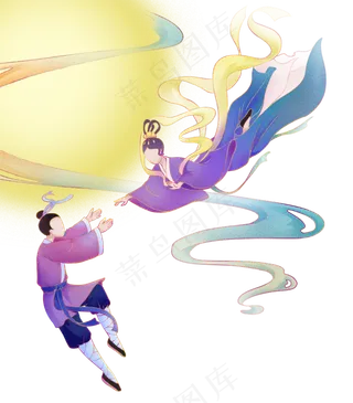 国潮七夕牛郎织女