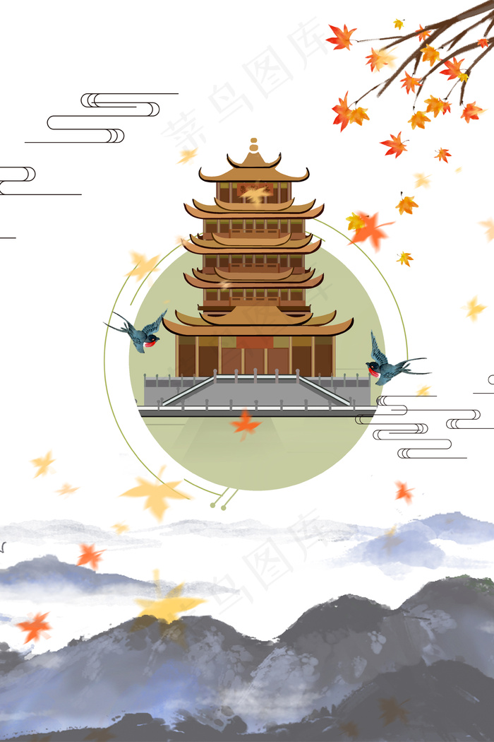 中国风古建筑黄鹤楼
