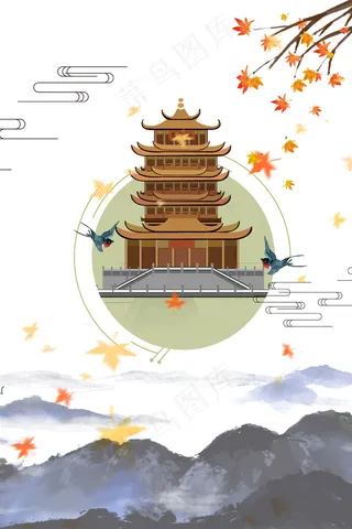 中国风古建筑黄鹤楼