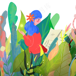 春天树木绿色植物元素PNG