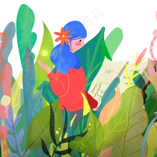 春天树木绿色植物元素PNG