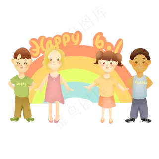 不同国家的孩童