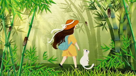 林间漫步倾听蝉鸣 林间漫步倾听蝉鸣