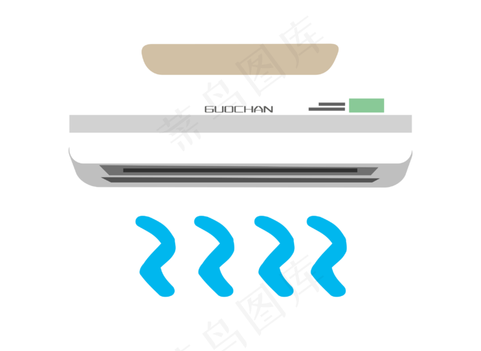 电器挂饰空调插画,免抠元素
