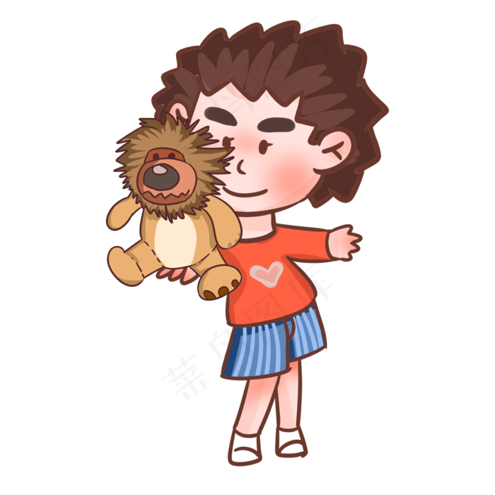 快乐的儿童节手绘插画