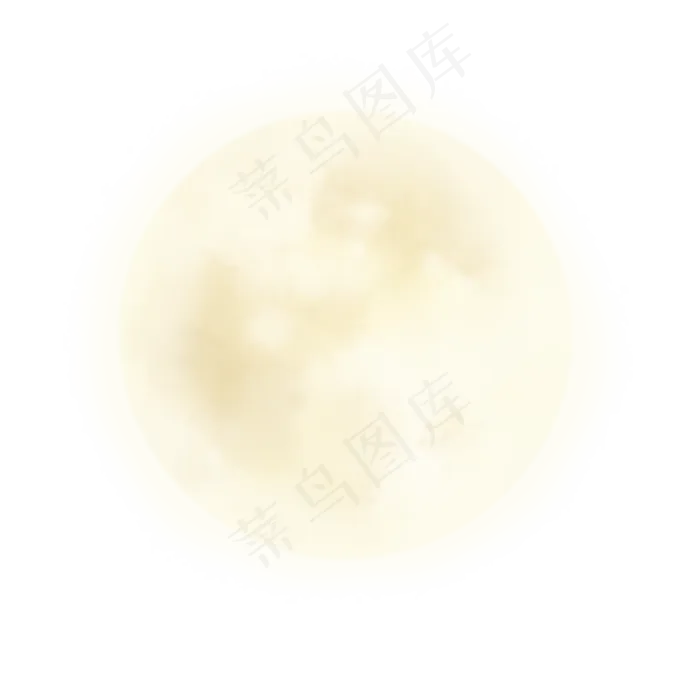 中秋节黄色月亮(2000X2000(DPI:300))psd模版下载