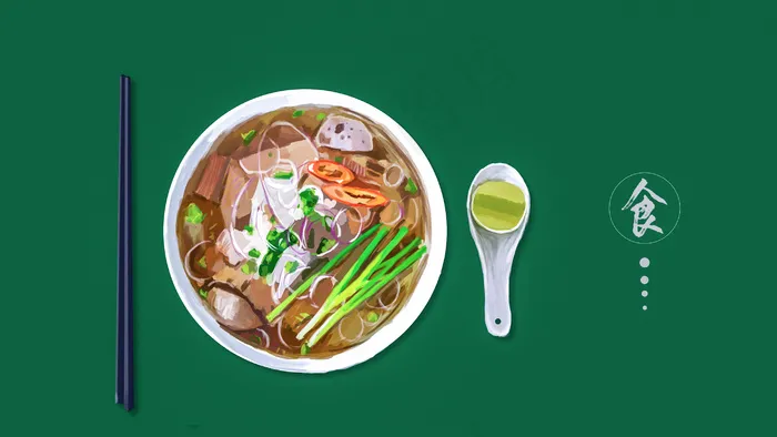 美食汤面日系滋补(2880*1620px 300 dpi )