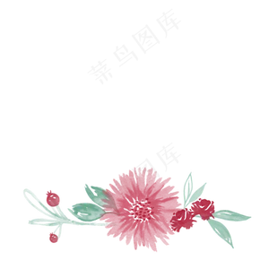 花朵边框纹理叶子手账