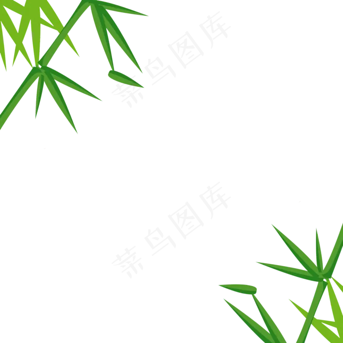端午节竹叶装饰素材(2000X2000(DPI:300))psd模版下载
