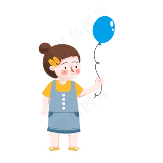 卡通小女孩