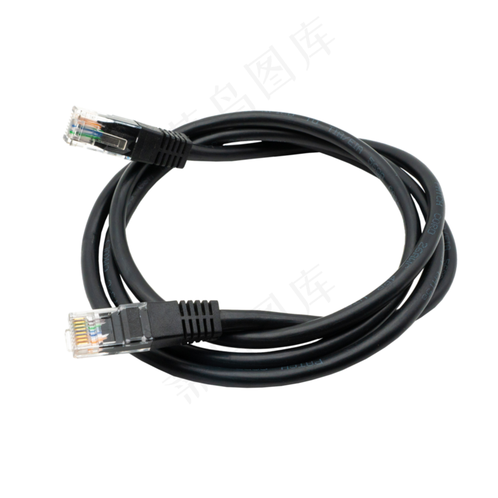 一根黑色网线,免抠元素