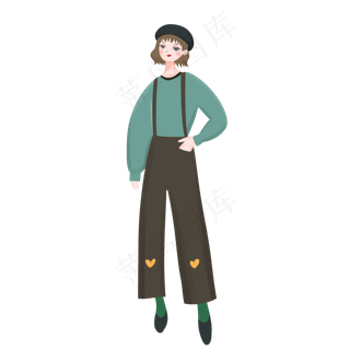 手绘卡通矢量简约3.8女生节小清新,免抠元素