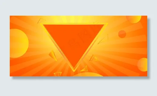 橙色促销三角框618年中大促Banner 橙色促销三角框618年中大促Banner