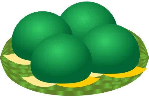 清明节传统绿色青团 清明节传统绿色青团
