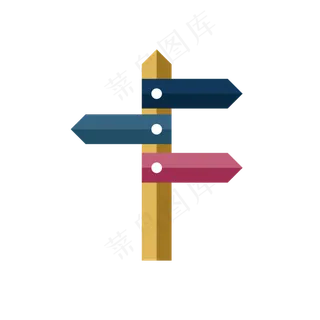 夏令营丛林探险路标矢量图 夏令营丛林探险路标矢量图