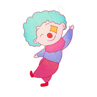 愚人节搞怪的小丑,免抠元素