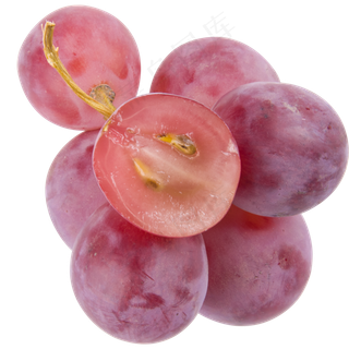 紫色圆弧葡萄水果食物元素