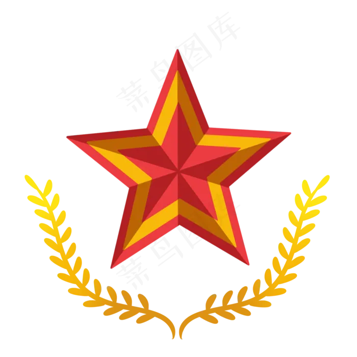 建党节五角星,免抠元素(2000*2000px 300 dpi )psd模版下载