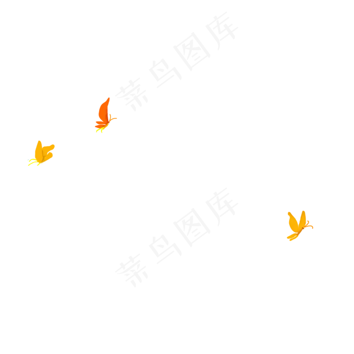 卡通飞舞的蝴蝶下载(2000X2000(DPI:300))psd模版下载