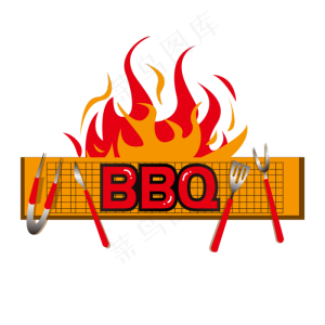 烧烤BBQ主题艺术字体